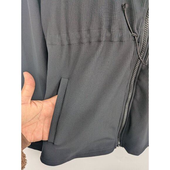 Hurley Zip Up Drawstring Performance Jacket Women Size XL Athleisure Minimalist - Picture 4 of 10